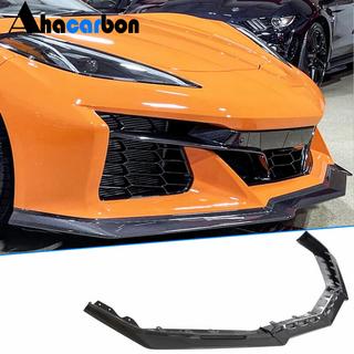 Front Bumper Lip Spoiler (for Z06, 2020-2024, Carbon) photo 1