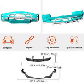 Rear Bumper Diffuser (for Z06, 2022-2024, Carbon) photo 4