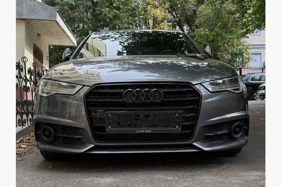 Audi A6 C7 2011-2017 Front Black Grille S-Style (2014-2017) Image