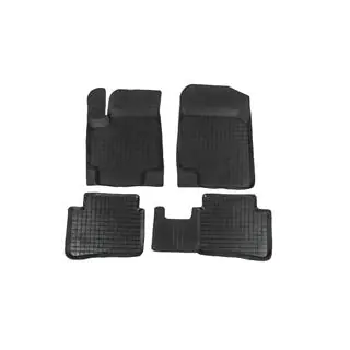 Rubber floor mats with edge (4 pcs, Polytep) photo 1