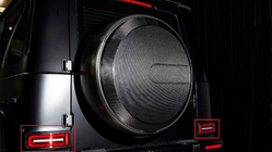 Mercedes G class W465 2025- Rear Tail Light Surrounds Carbon photo 1