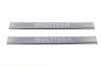 Volkswagen T4 Caravelle/Multivan 1990–2003 Door Sill Covers LASER (2 pcs, Stainless Steel) Multivan photo 2