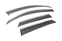 Audi Q3 2011-2019 Window Deflectors with Chrome Trim Niken Luxury (4 pcs) photo 4