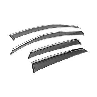Window Deflectors with Chrome Trim Niken Luxury (4 pcs) photo 4