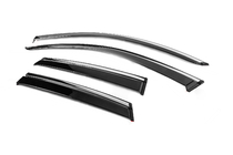 Audi Q3 2019–2025 Window Deflectors with Chrome Trim Niken Luxury (4 pcs) photo 2