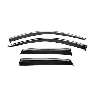 Window Deflectors with Chrome Trim Niken Luxury (4 pcs)