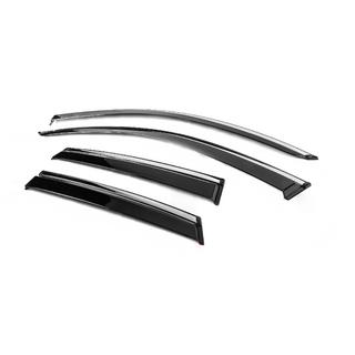 Window Deflectors with Chrome Trim Niken Luxury (4 pcs) photo 2