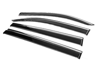 Citroen Berlingo/Multispace 2018- Window Deflectors with Chrome Trim Niken Luxury (4 pcs) photo 2