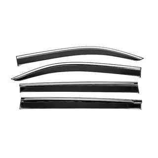 Window Deflectors with Chrome Trim Niken Luxury (4 pcs)