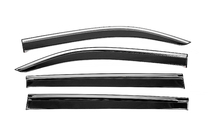Opel Combo 2019- Window Deflectors with Chrome Trim Niken Luxury (4 pcs) photo 1