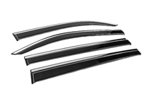Opel Combo 2019- Window Deflectors with Chrome Trim Niken Luxury (4 pcs) photo 3