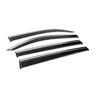 Window Deflectors with Chrome Trim Niken Luxury (4 pcs) Peugeot Partner/Rifter 2019- photo 3