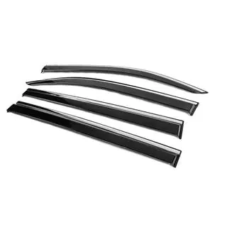 Window Deflectors with Chrome Trim Niken Luxury (4 pcs) Fiat Doblo III 2023- photo 2