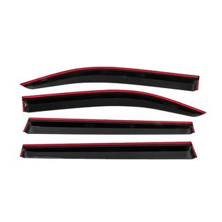 Window Deflectors with Chrome Trim Niken Luxury (4 pcs) Fiat Doblo III 2023- photo 4