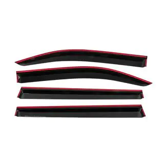 Window Deflectors with Chrome Trim Niken Luxury (4 pcs) Fiat Doblo III 2023- photo 4