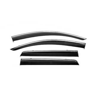 Window Deflectors with Chrome Trim Niken Luxury (4 pcs) photo 1