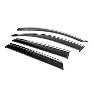 Window Deflectors with Chrome Trim Niken Luxury (4 pcs) photo 2