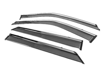 Ford Explorer 2019- Window Deflectors with Chrome Trim Niken Luxury (4 pcs) photo 2