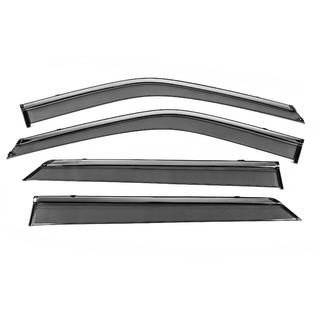 Window Deflectors with Chrome Trim Niken Luxury (4 pcs) photo 1
