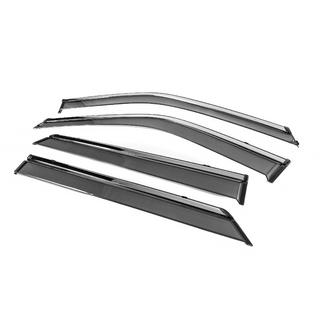 Window Deflectors with Chrome Trim Niken Luxury (4 pcs) photo 2