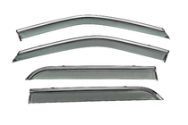 Ford Explorer 2011-2019 Window Deflectors with Chrome Trim Niken Luxury (4 pcs) photo 1