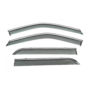 Window Deflectors with Chrome Trim Niken Luxury (4 pcs) photo 1