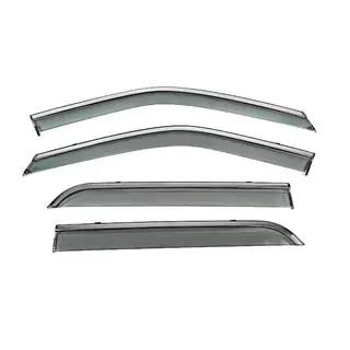 Window Deflectors with Chrome Trim Niken Luxury (4 pcs) photo 1