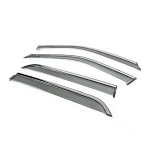Window Deflectors with Chrome Trim Niken Luxury (4 pcs) photo 2