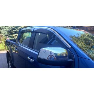 Window Deflectors with Chrome Trim Niken Luxury (2015-2022, 4 pcs) Ford Ranger 2011–2022 photo 4
