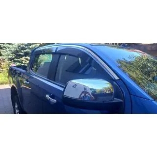 Window Deflectors with Chrome Trim Niken Luxury (2015-2022, 4 pcs) photo 4
