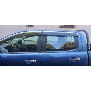 Window Deflectors with Chrome Trim Niken Luxury (2015-2022, 4 pcs) photo 2
