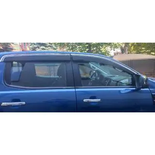 Window Deflectors with Chrome Trim Niken Luxury (2015-2022, 4 pcs) photo 1
