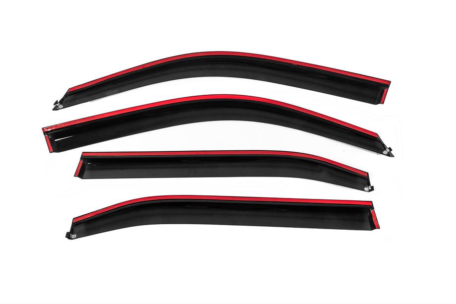 Honda HR-V 2021- Window Deflectors with Chrome Trim Niken Luxury (EU/Asia, 4 pcs) Photo 4