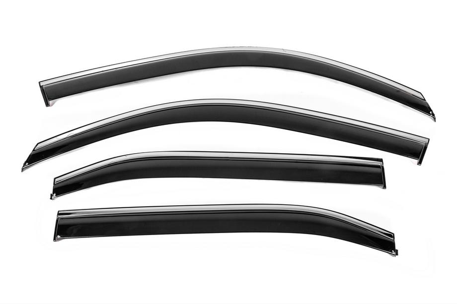 Honda eNP1 2022- Window Deflectors with Chrome Trim Niken Luxury (EU/Asia, 4 pcs) Image