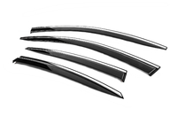 Hyundai Ioniq 6 2022- Window Deflectors with Chrome Trim Niken Luxury (4 pcs) photo 2