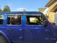 Jeep Wrangler 2018- Window Deflectors Niken Luxury (4 pcs) photo 1