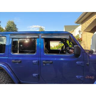 Window Deflectors Niken Luxury (4 pcs) Jeep Wrangler 2018- photo 1