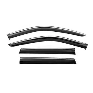 Window Deflectors with Chrome Trim Niken Luxury (4 pcs) photo 1