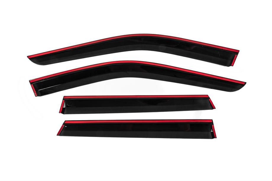 Jeep Grand Cherokee WK2 2010-2021 Window Deflectors with Chrome Trim Niken Luxury (4 pcs) Photo 4