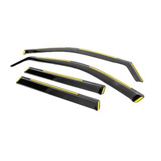 In-Channel Wind Deflectors Niken Luxury (4 pcs) Jeep Grand Cherokee WK2 2010-2021 photo 2