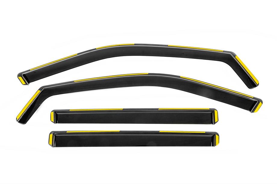 Jeep Compass 2016- In-Channel Wind Deflectors Niken Luxury (4 pcs) Image