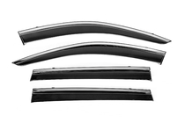 Jeep Cherokee KL 2013- Window Deflectors with Chrome Trim Niken Luxury (4 pcs) photo 1