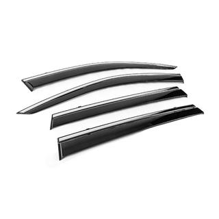 Window Deflectors with Chrome Trim Niken Luxury (4 pcs) photo 3