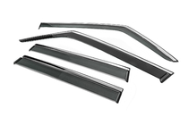 Jeep Renegade 2014- Window Deflectors with Chrome Trim Niken Luxury (4 pcs) photo 2