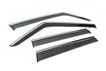 Jeep Renegade 2014- Window Deflectors with Chrome Trim Niken Luxury (4 pcs) photo 3