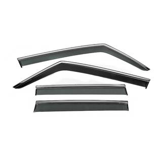 Window Deflectors with Chrome Trim Niken Luxury (4 pcs) photo 1