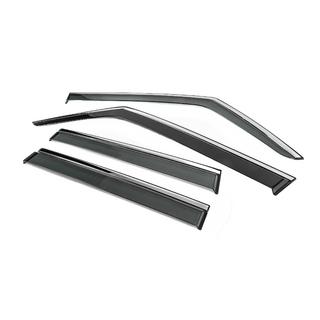 Window Deflectors with Chrome Trim Niken Luxury (4 pcs) photo 2