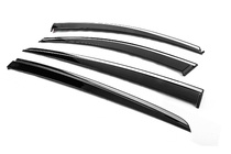 Kia Sportage 2015-2021 Window Deflectors with Chrome Trim Niken Luxury (4 pcs) photo 3