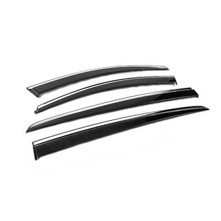 Window Deflectors with Chrome Trim Niken Luxury (4 pcs) Kia Sportage 2015-2021 photo 4