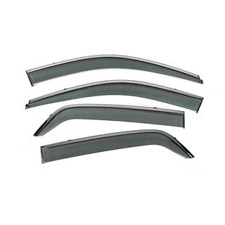 Window Deflectors with Chrome Trim Niken Luxury (4 pcs) Kia Sportage 2004-2010 photo 4